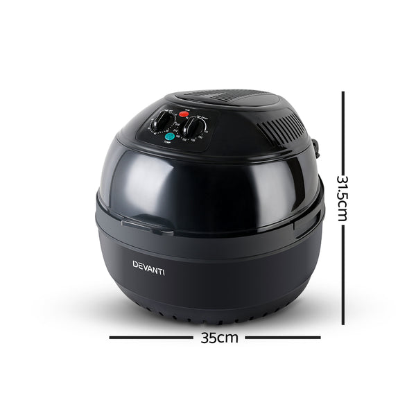 Devanti 10L Air Fryer Oven Cooker - Black