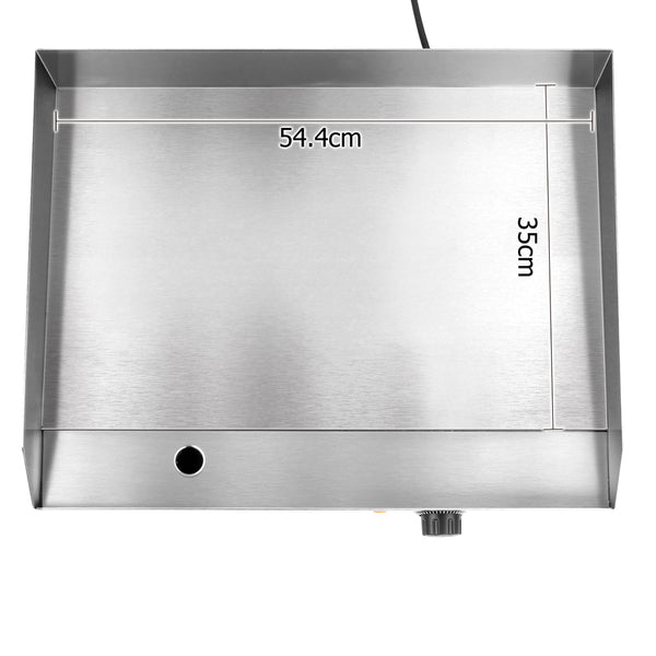 5 Star Chef 3000W Electric Griddle Hot Plate - Stainless Steel