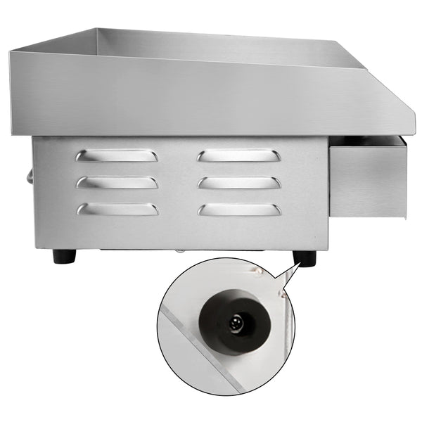 5 Star Chef 3000W Electric Griddle Hot Plate - Stainless Steel