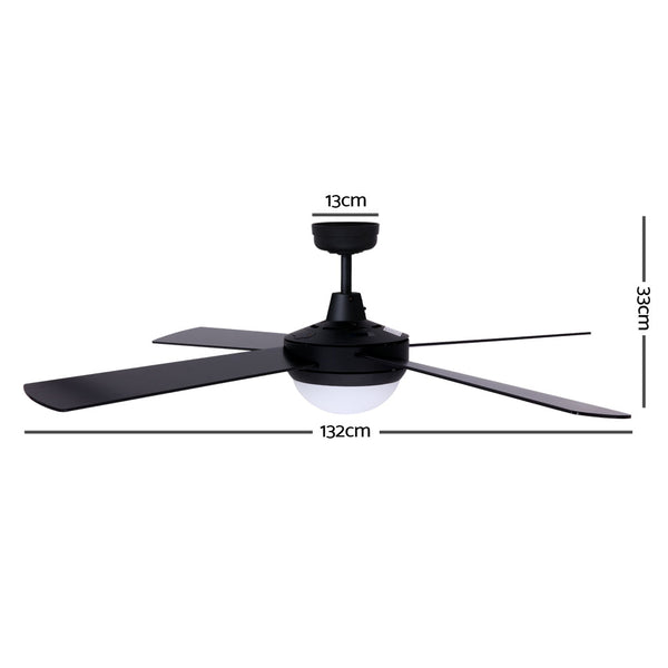 Devanti 52 Ceiling Fan - Black"