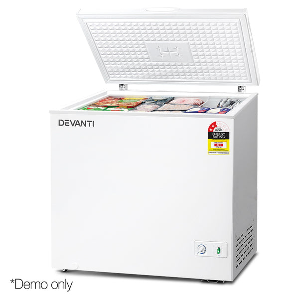Devanti 200L Chest Freezer - White