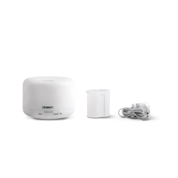 Devanti 500ml 4 in 1 Aroma Diffuser - White