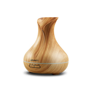 Devanti 400ml 4 in 1 Aroma Diffuser - Light Wood