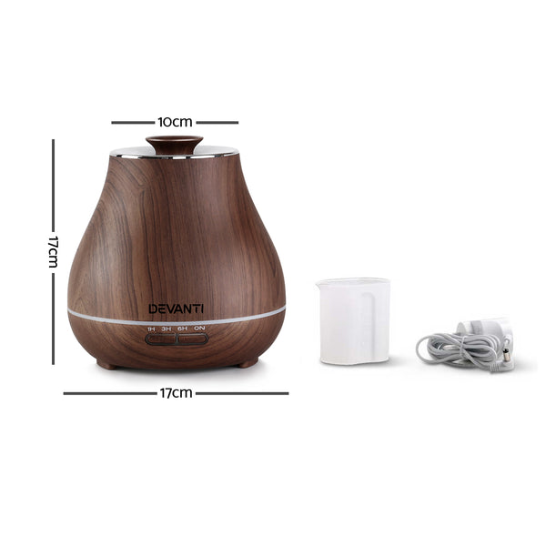 Devanti Aroma Diffuser - Dark Wood