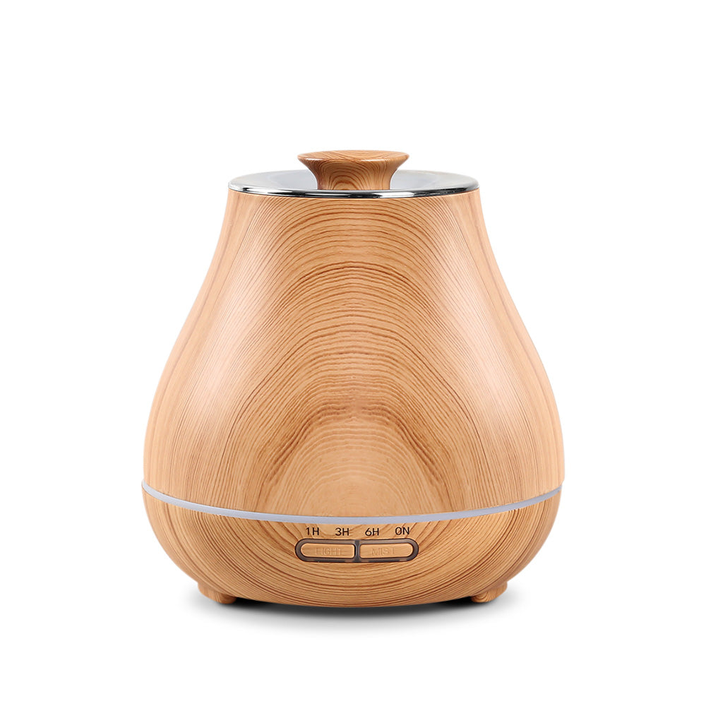 DEVANTi Aroma Diffuser Air Humidifier Light Wood Grain 400ml