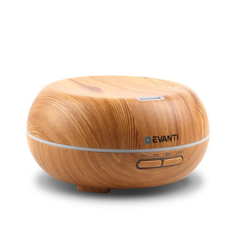 Devanti 200ml 4 in 1 Aroma Diffuser - Light Wood