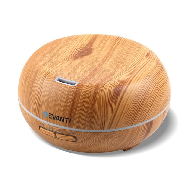 Devanti 200ml 4 in 1 Aroma Diffuser - Light Wood