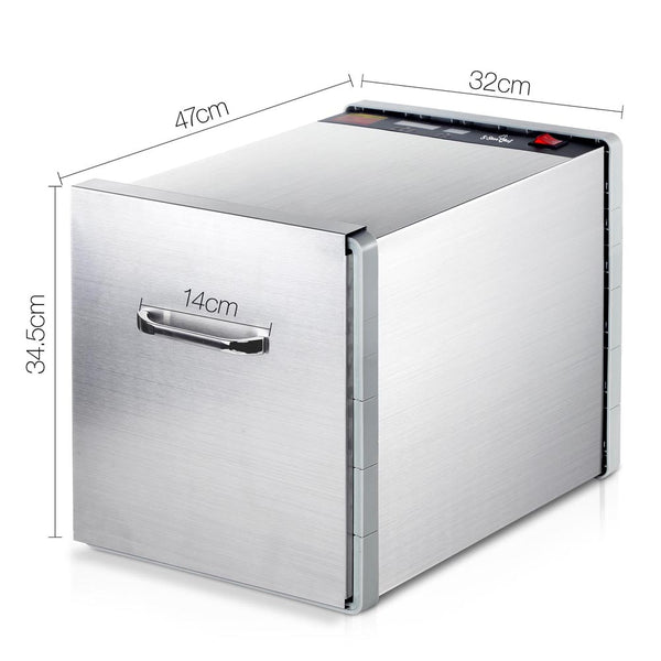 5 Star Chef Stainless Steel Food Dehydrator with 10 Trays