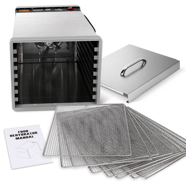 5 Star Chef Stainless Steel Food Dehydrator with 8 Trays