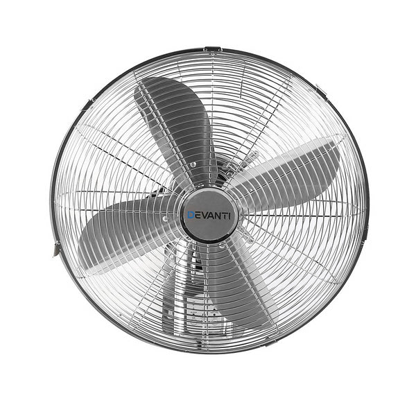 Devanti 40cm 16 Wall Mountable Fan - Silver"