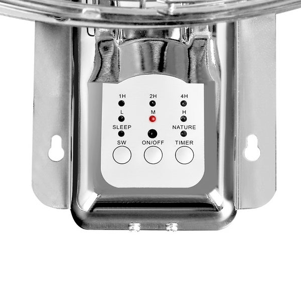 Devanti 40cm 16 Wall Mountable Fan - Silver"