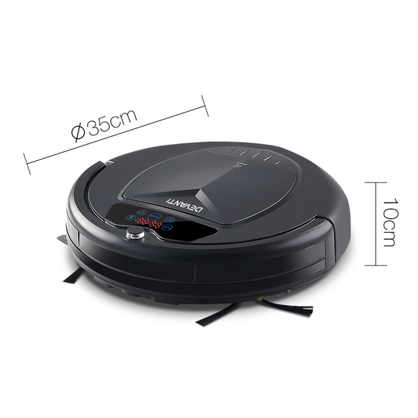 Devanti 4 Mode Robotic Vacuum Cleaner - Charcoal