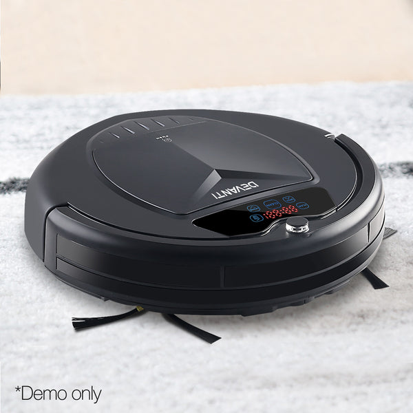 Devanti 4 Mode Robotic Vacuum Cleaner - Charcoal