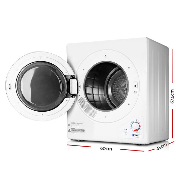 Devanti 4kg Tumble Dryer Machine