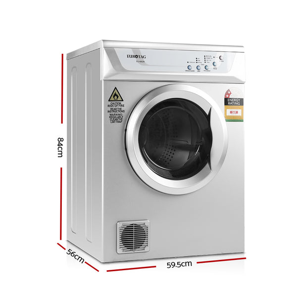 Devanti 6kg Tumble Dryer Silver