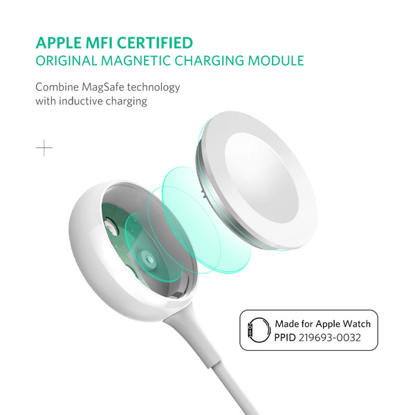 UGREEN Apple Watch Magenatic Charger White (50518)