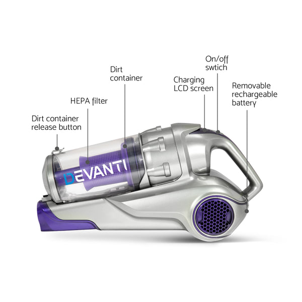 Devanti 120W Cordless Stick Vacuum Cleaner