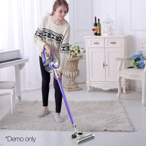 Devanti Cordless Stick Vacuum Cleaner - Purple & Grey