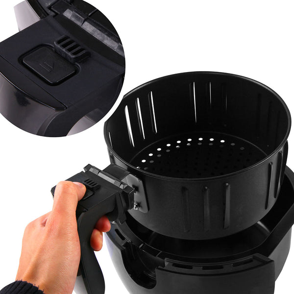 5 Star Chef 4L Air Fryer Oil Free Deep Cooker - Black