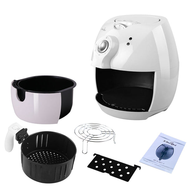 5 Star Chef 4L Air Fryer Oil Free Deep Cooker - White