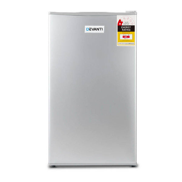 Devanti  95L Portable Bar Fridge - Silver