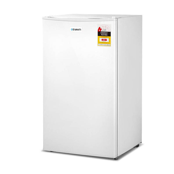 Devanti  95L Portable Bar Fridge - White