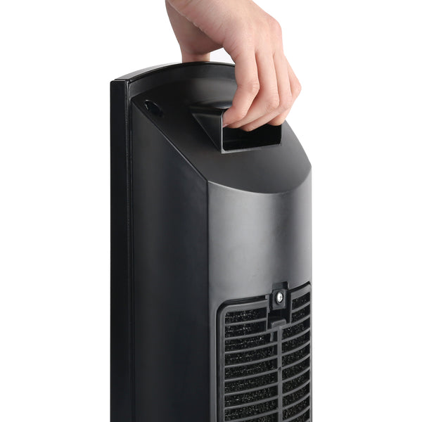 Devanti 2000W Portable Electric Ceramic Tower Heater - Black