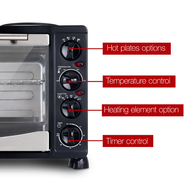 Devanti 34L Portable Convection Oven - Black