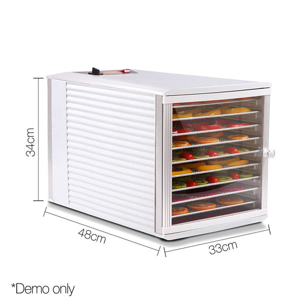 Devanti Stainless Steel Commercial Food Dehydrator with 10 Trays