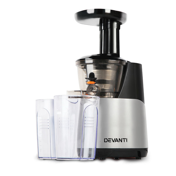 Devanti Cold Press Food Processor Juicer - Silver