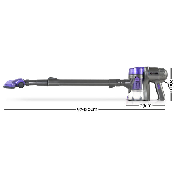 Devanti Corded Handheld Bagless Vacuum Cleaner - Purple and Grey